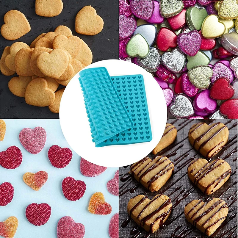 Силиконовая форма для выпечки Zollor с сердечками антипригарные коврики формы