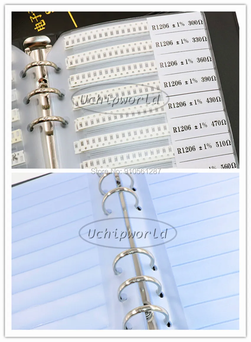 0603 0805 1206 1% 5% SMD образец резистора книга 0R-10M 1 K 100R 150R 16к 27K 240R 2R2 330K 3K3 6.2R 82R 910K 4 7 м 5 2 470R