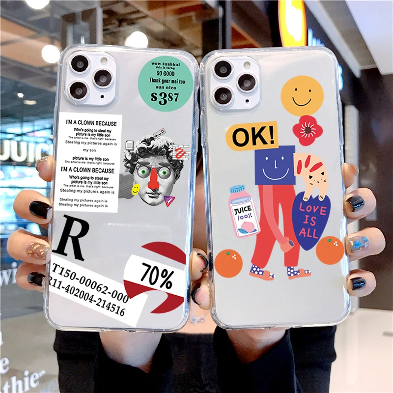 

Luxury brand popular mobile phone case for iPhone 12 11 13 Pro X XR XS MAX 7 8 Plus for iPhone TPU transparent protective case