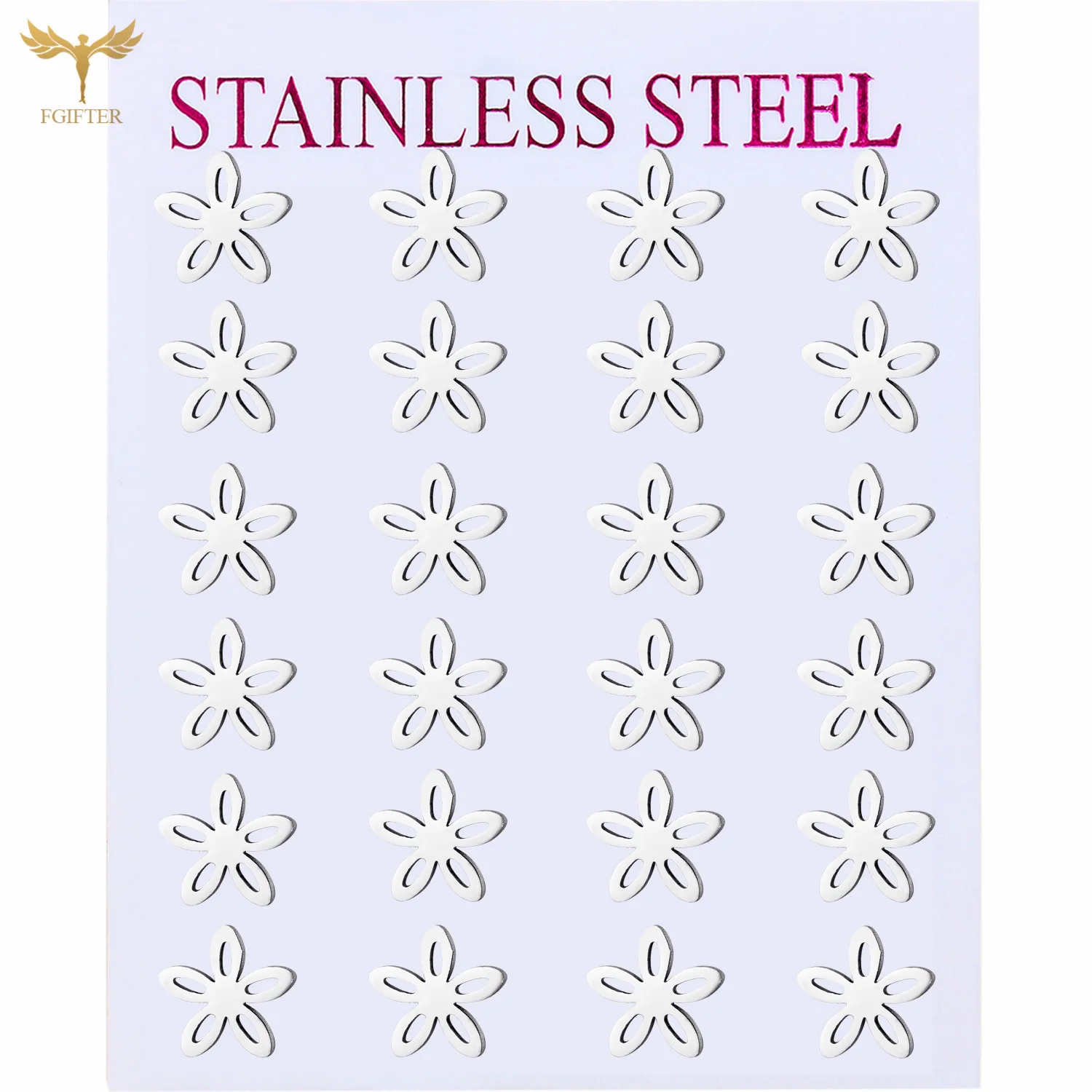 

Flower Earrings Girl Stud Earrings Women's Stainless Steel Accossory Korean Fresh Style Earrings Women's Jewelry Gifts for Girls