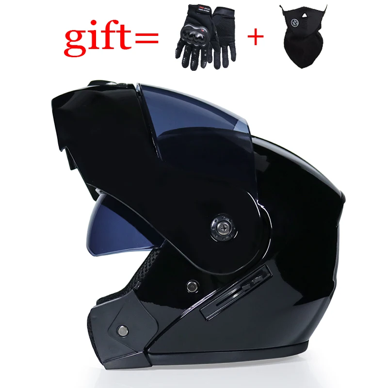 VURTUR DOT утвержден двойной объектив флип мотоциклетный шлем Casco Racing Capacete с