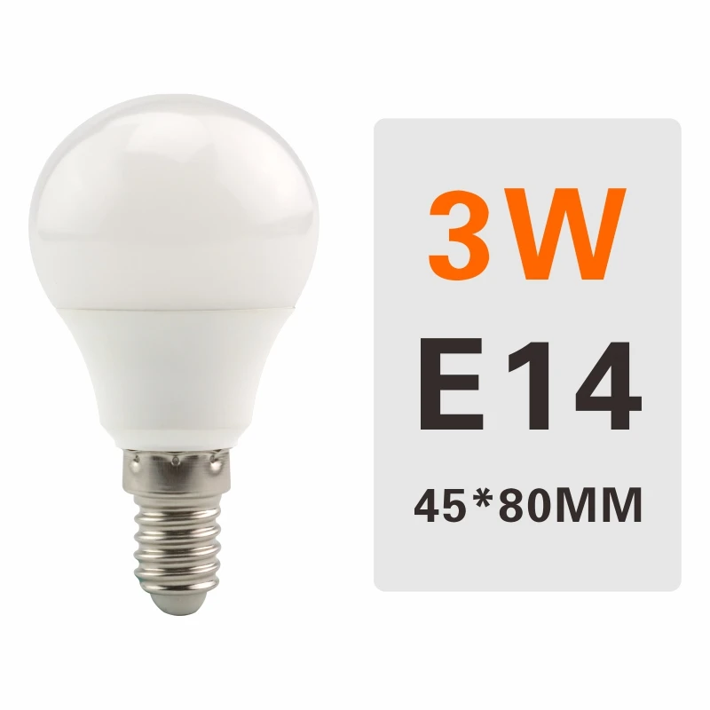 3W E14 E27 E14 LED Bulb Lamps 3W 6W 9W 12W 15W 18W 20W Lampada Ampoule Bombilla LED Light Bulb AC 220V 230V 240V Cold/Warm White - Испускаемый цвет: 3W E14
