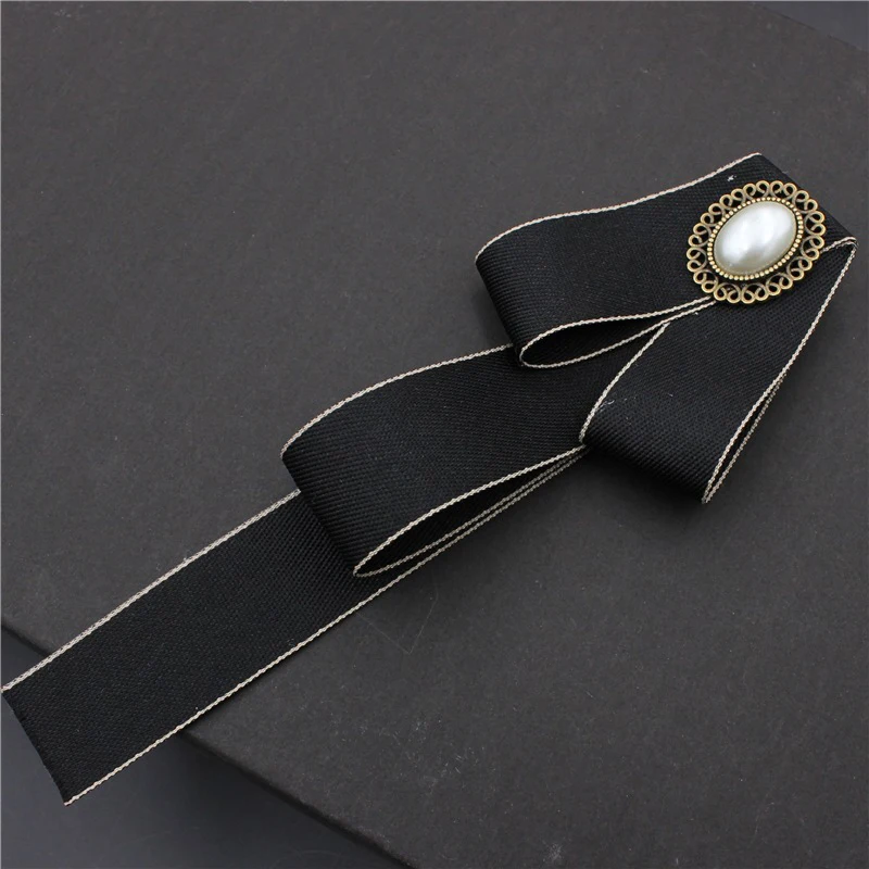 Британский стиль Платье рубашка блуза с воротником и бантом из ленты галстук