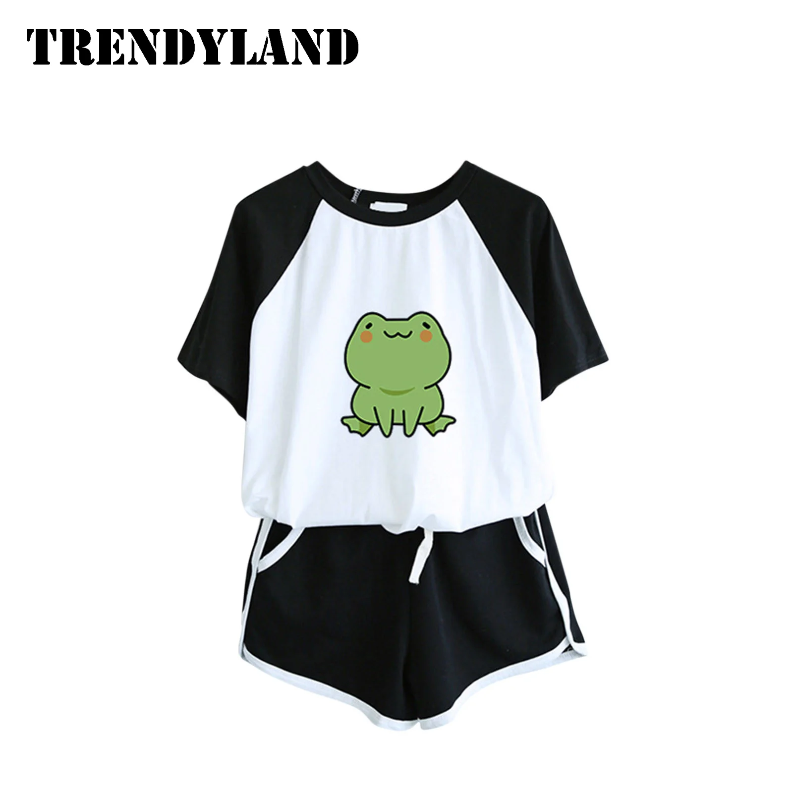 

Women's Summer Fashion Animals Print Short Sleeve Pocket Shorts Home Sports Set Homewear Sportswear Ropa Mujer Dropshipping