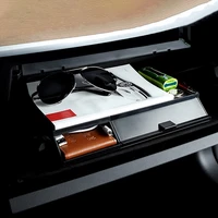 car co pilot storage box organizer for tesla model 3 container flocking storage case holder stowing tidying wallet keys phone