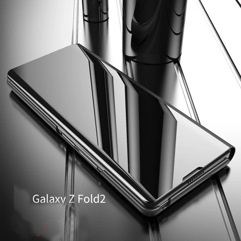 

The new mirror all inclusive protective cover flip phone case is suitable for Samsung Z fold 2 Z fold 3 series