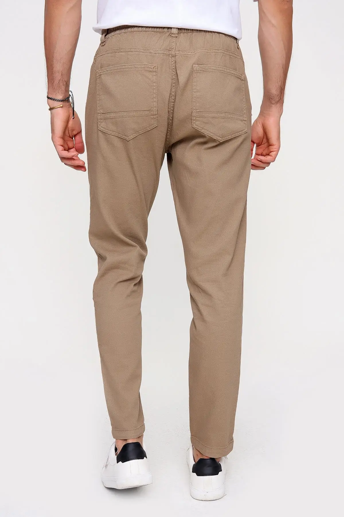 

Dobby, A Certain Elastic, Regular Fit, pleated Pants new season summer spring elasticized waist casual mould pocket sports male bottom clothing