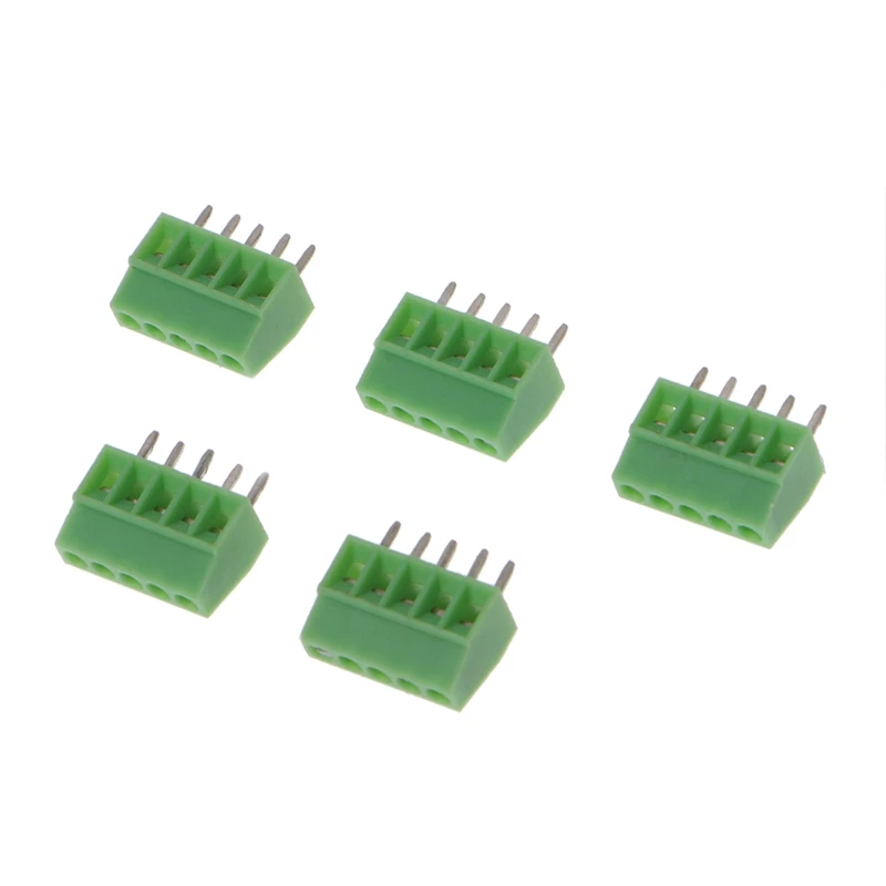 

10 Pcs 2Pin-10Pin Screw PCB Mounted Terminal Blocks Connector 2.54mm Pitch