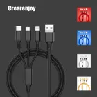 3 в 1, USB-кабель для быстрой зарядки и передачи данных