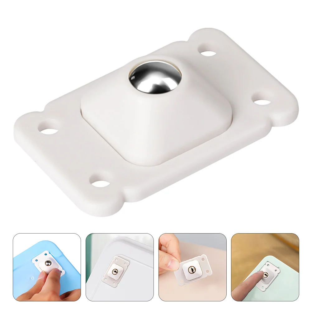 

8pcs Convenient Sticky Caster Storage Case Caster Self-adhesive Wheel Box Caster