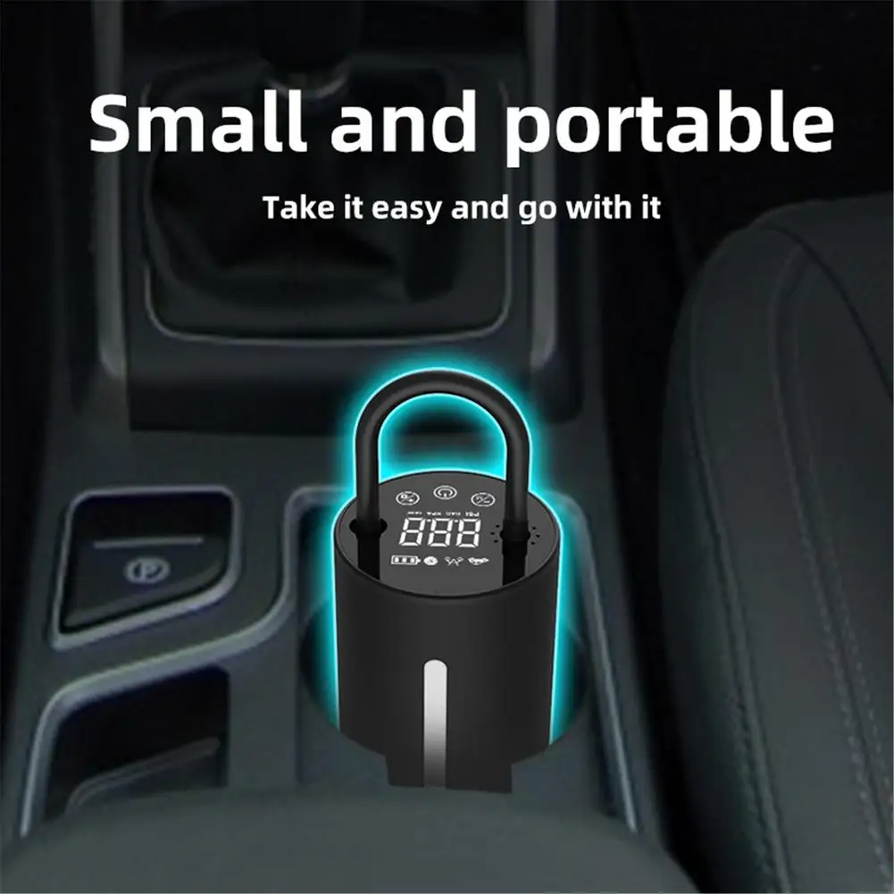 

150PSI Mini Rechargeable Car Tire Air Pump Portable Compressor Digital Display Car Tyre Inflator Pump for Car Bike Tires Balls