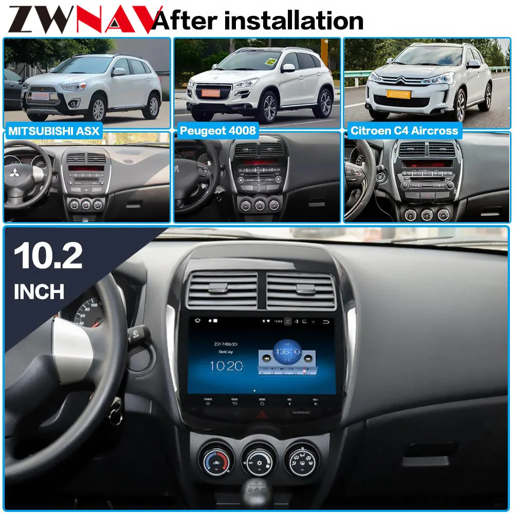 Android 10 4 + 128G PX6 DSP Автомагнитола автомобильный DVD-плеер GPS-навигация для Mitsubishi ASX