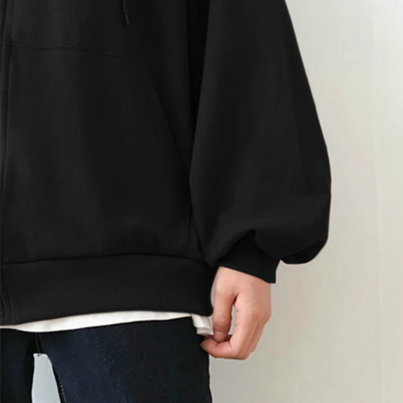

Basic Jackets Women BF Style 2021 Spring Loose Thin Zipper Chic Leisure Femme Coats Minimalist Solid Daily Outerwear New Fashion