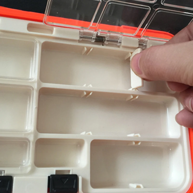 24 отсеков двухслойная новая пластиковая коробка для рыболовных снастей