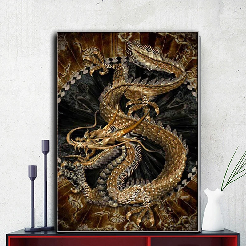 

New diamond painting Chinese dragon full diamond square embroidery/round diamond animal cross stitch rhinestone mosaic artist ho
