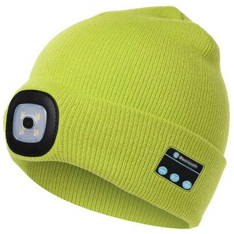 

Fashion Warm Beanie Bluetooth LED Hat Wireless Cap Headset Headphone Speaker