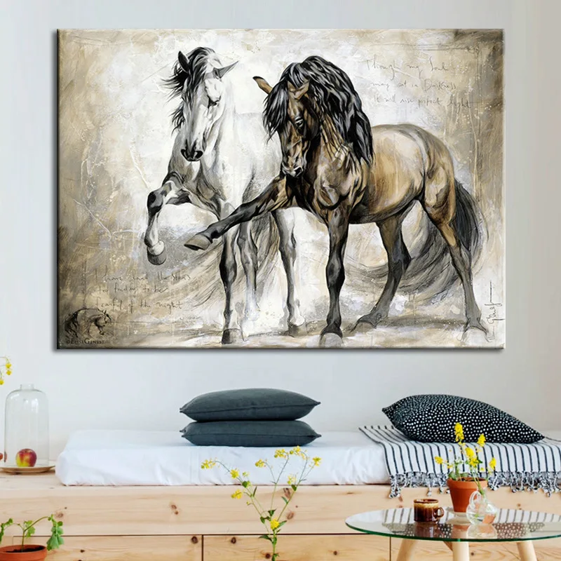 

Wish Faddish horse Animal Canvas Decorative Painting Poster Picture Album Photo Home Decor Wall Art Room Decoration Accessories