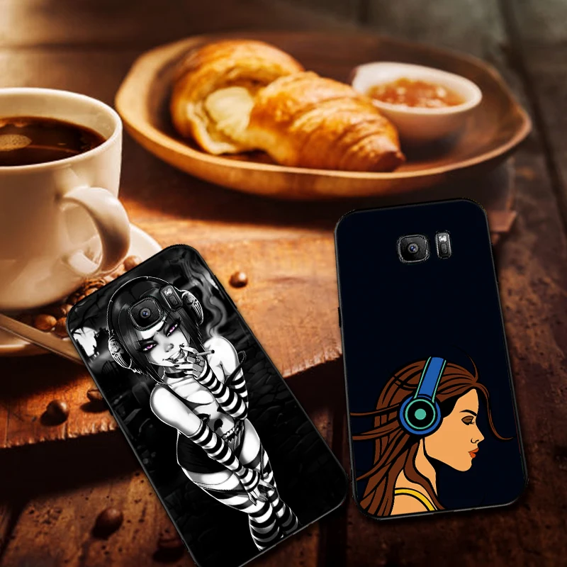 Музыка для Samsung Note 8 9 M10 M20 M30 S6 S7 край S8 S9 S10 плюс мягкий чехол из ТПУ на заднюю панель