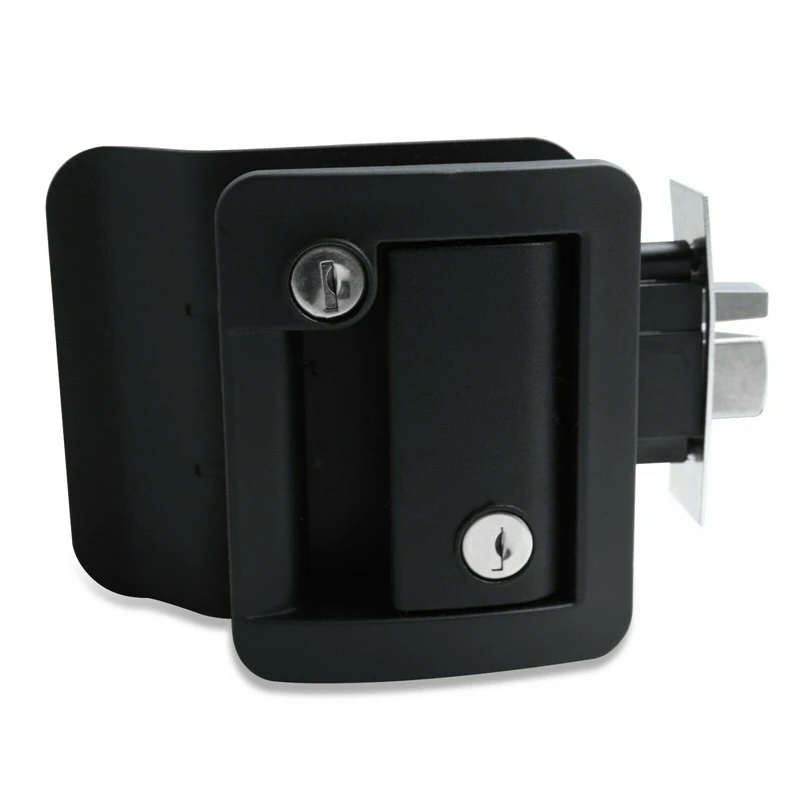 Black RV Entry Door Lock Handle Knob with Deadbolt Camper Travel Trailer Latch Key | Автомобили и мотоциклы