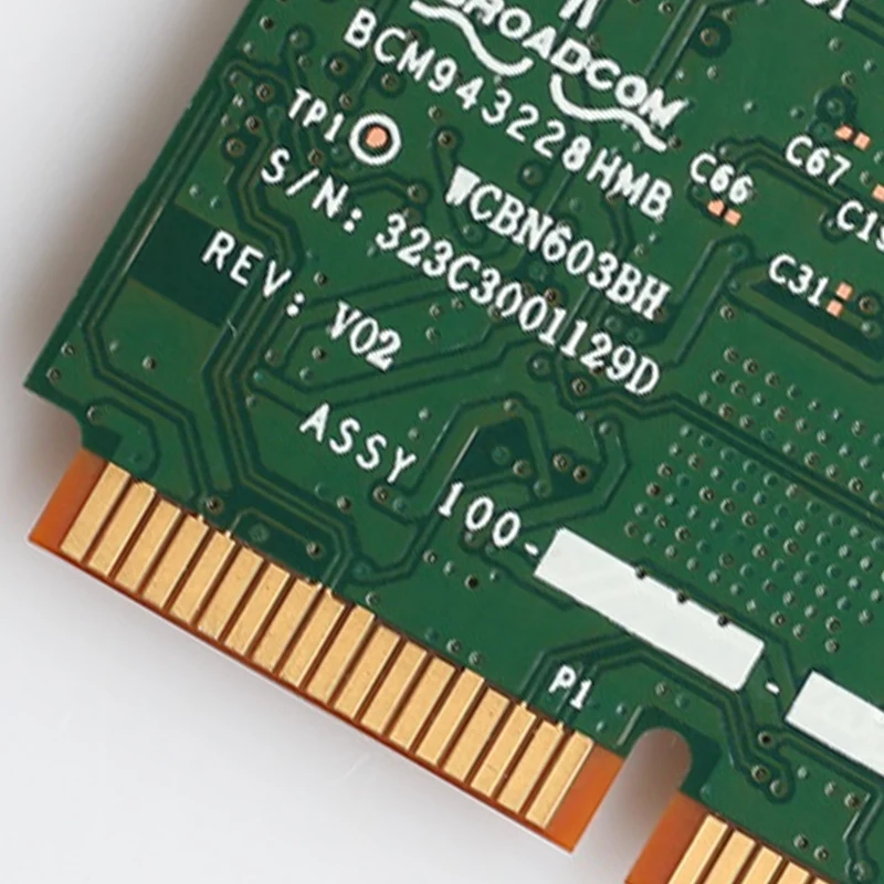 Двухдиапазонная BCM943228HMB 802.11A/B/G/N 300 Мбит/с Wifi беспроводная карта Bluetooth 4 0 Половина