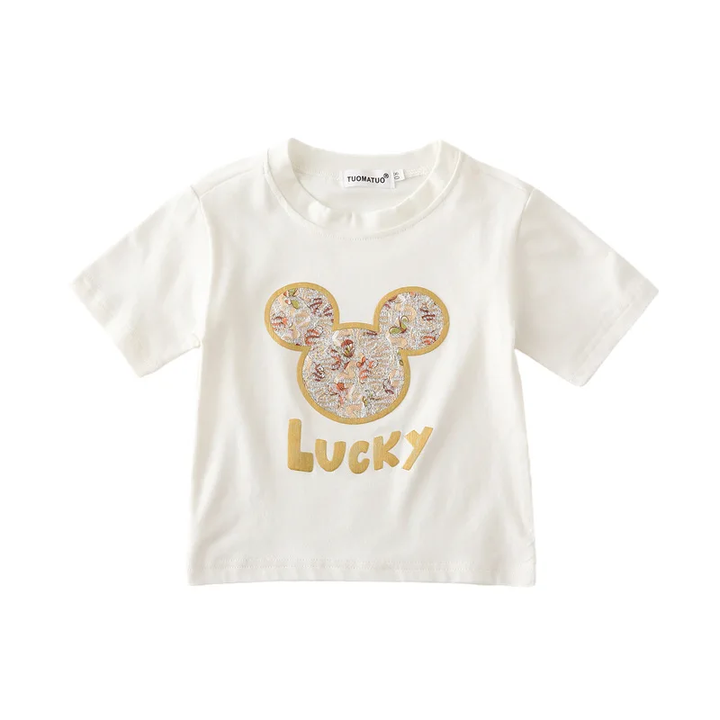 

2021 New Spring Summer Matching Mother Daughter Clothes Family Matching Parent-child Outfit T-shirts Fashion matching outfit