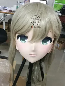 

(LiLi Mask-52) Sweet Girl Resin Head Mask Kigurumi Cosplay Japanese Role Play Anime Silicone Kigurumi Mask Crossdresser Doll