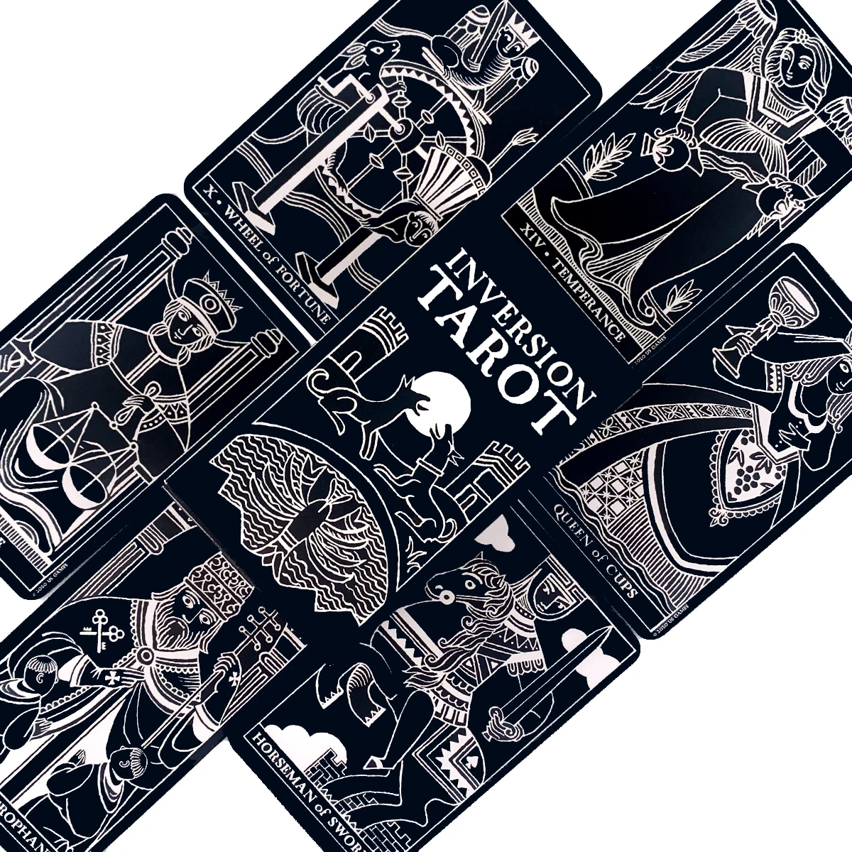 

High Quality Inversion Tarot Cards Deck Oracle Party Family Board Games Witch Supplies Prophecy Cards With Guide E Book 2021