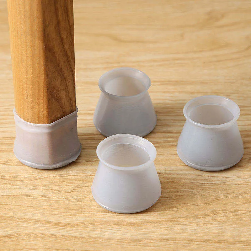 

Silicone Chair Leg Protectors with Felt for Hardwood Floors Elastic Leg Cover Pad for Protecting Floors from Scratches and Noise