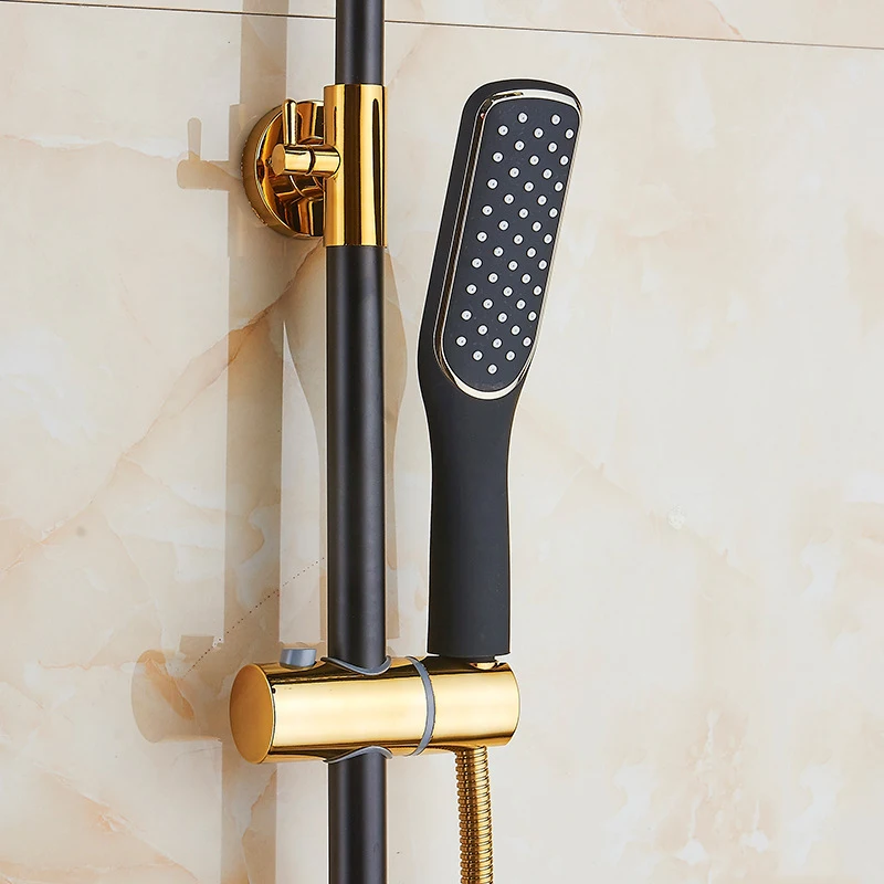 Набор для душа в туалете золотистый смеситель Бронзовый черный лучший подарок