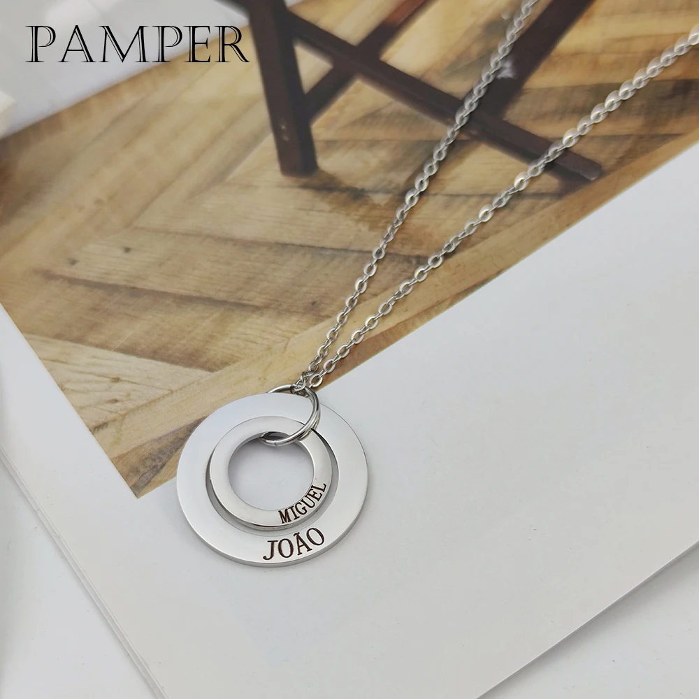 

Ожерелье PAMPER с подвеской из нержавеющей стали с гравировкой имени для женщин