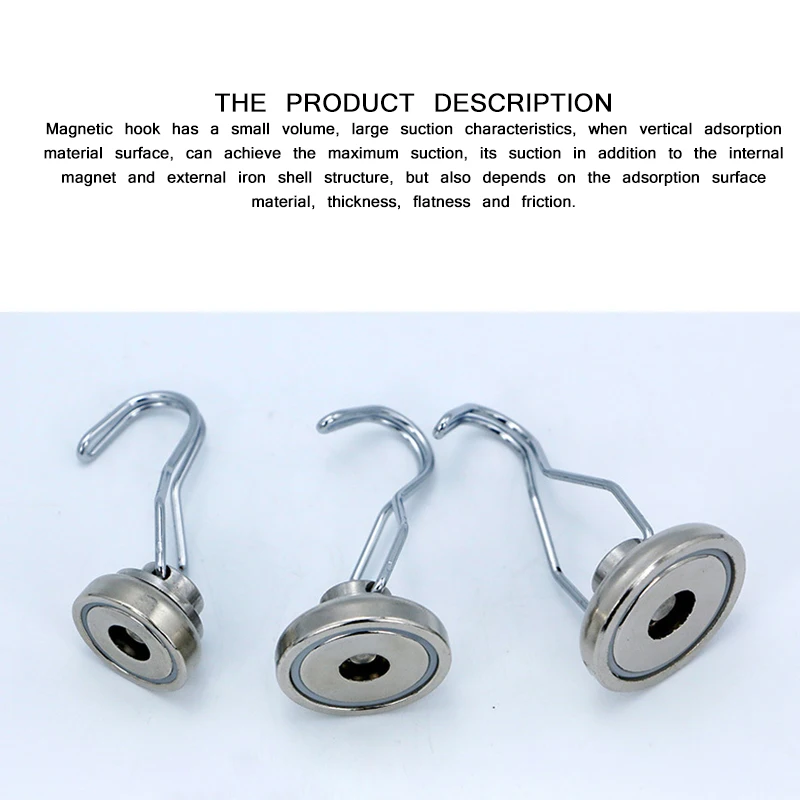 Strong Magnet Hooks Magnetic Neodymium Hook For Home Kitchen Workplace Office And Garage Multi | Дом и сад