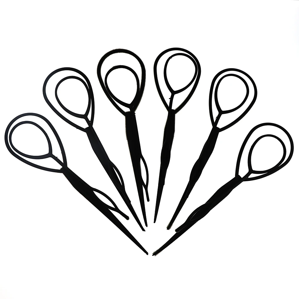 Пластиковая петля для волос инструмент укладки волшебный Топ хвост оплетка