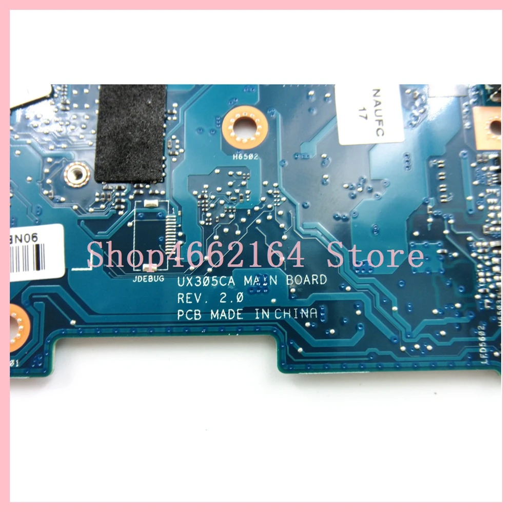 

UX305CA mainboard M3-6Y30 CPU 8GB RAM REV 2.0 For ASUS UX305C UX305CA Zenbook motherboard 90NB0AA0-R00040 Tested OK