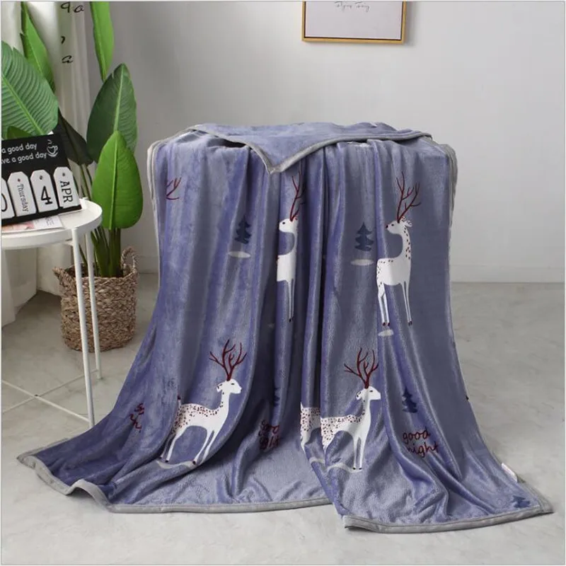 Зимнее дышащее одеяло супер мягкое Коралловое толстое фланелевое двойное