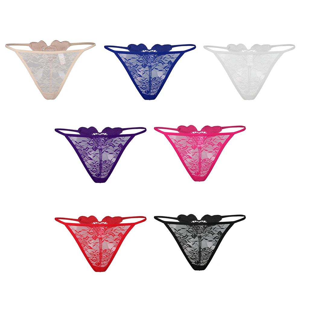 Женские стринги с Т образным вырезом кружевное нижнее белье в форме сердца