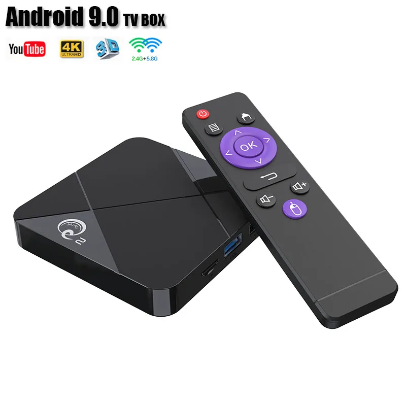 ТВ приставка Q2 android 9 0 4 Гб 32 ГБ 64 RK3318 поддержка IPTV дисплей 4K смарт