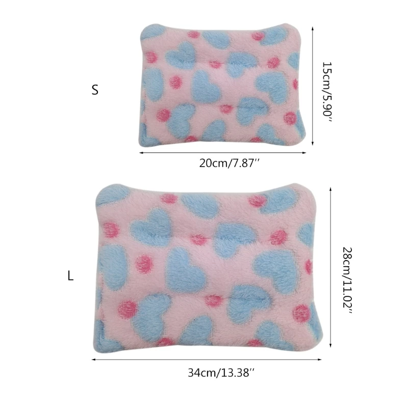 

Small Animal Cage Mat Fleece Nest Hamster Bed Pad Guinea Pigs Winter Warm House Hammock Mat Sleeping Bed for Hedgehog Rat