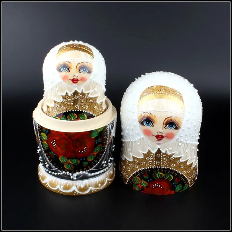7 шт. Kawaii Изысканная традиционная русская матриошки гнездовые куклы домашнее