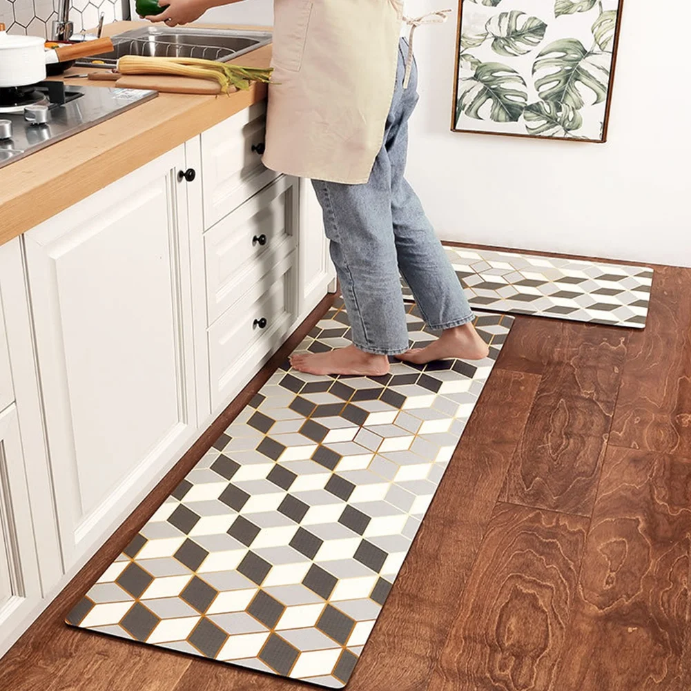 

Washable Non-slip Kitchen Carpet Bathroom Entrance Door Mat Waterproof Living Room Floor Mat