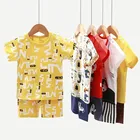 Новинка 2021 года, комплект одежды с короткими рукавами для маленьких мальчиков и девочек, летние хлопковые шорты, футболки и штаны комплекты детской одежды из 2 предметов