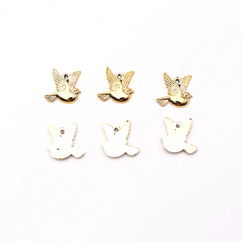 Style3-gold 24 шт. цвет серебристый, золотой крест двойной сердце двойной круг голубь Рыбы Сувениры специально для свадьбы, помолвки украшения своими руками - Цвет: Style3-gold