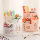 Пенал MINKYS, 3 отделения, вращающийся на 360 градусов, большой емкости