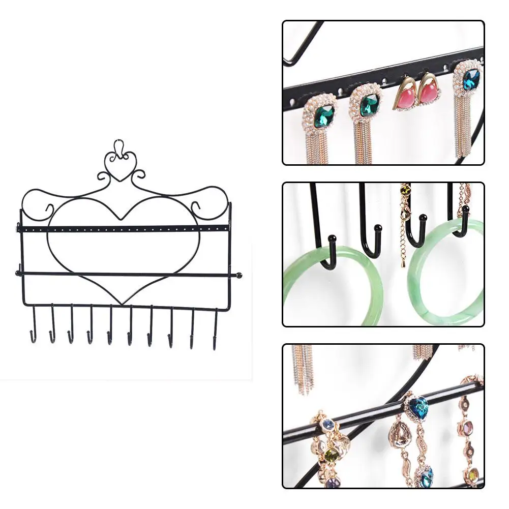 

Storage Rack Iron Art Wall Hanging Hooks Bracelet Rack Display Stand For Earrings Ear Nails Necklaces Bracelets Necklaces Pendan