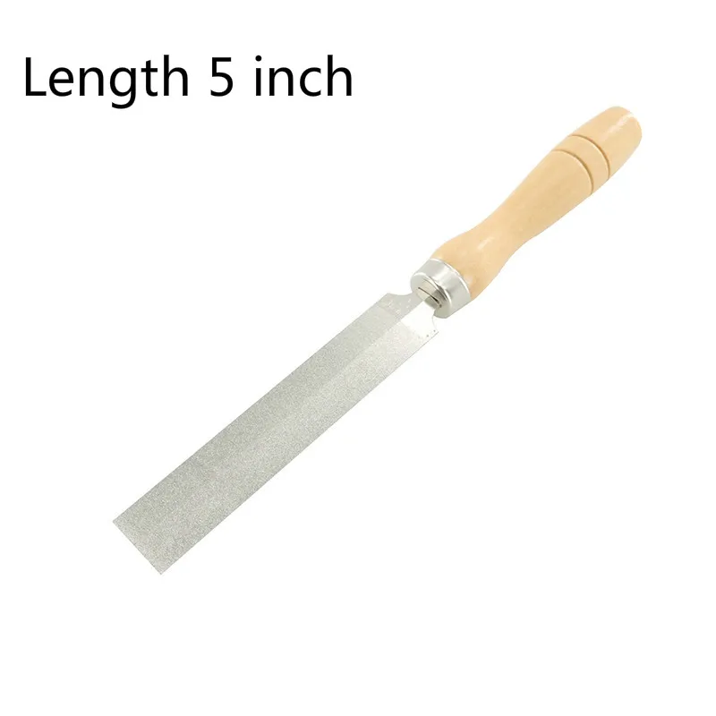 length 5 inch 3 4 5 дюймов Алмазный напильник с титановым покрытием для алмазной резьбы по дереву Металлическое стекло Шлифовка Деревообработка Садовый инструмент - Color: length 5 inch