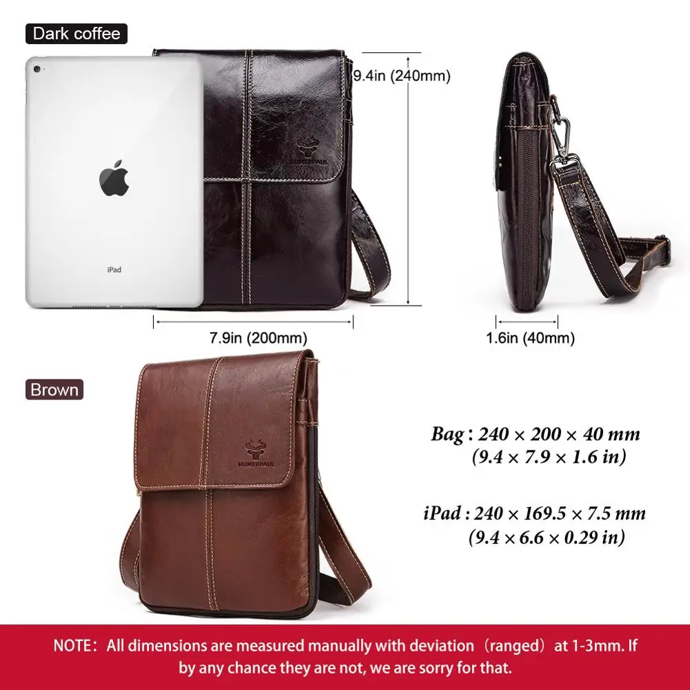 2019 известный бренд кожаная мужская сумка Повседневная Деловая мессенджер