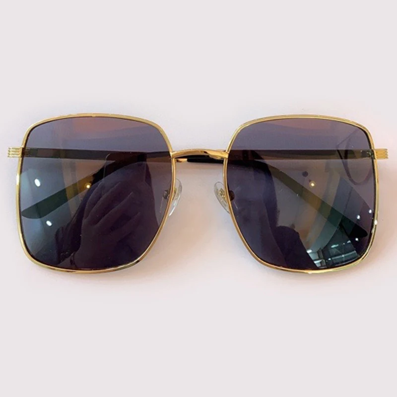 

Fashion Metal Frame Brand Sunglasses Women With Box New Square Sun Glasses High Quality Eyewear UV400
