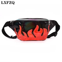 lxfzq bag belt waist pack brand waist bag matte material fanny pack laser purse translucent reflective chest waist bag