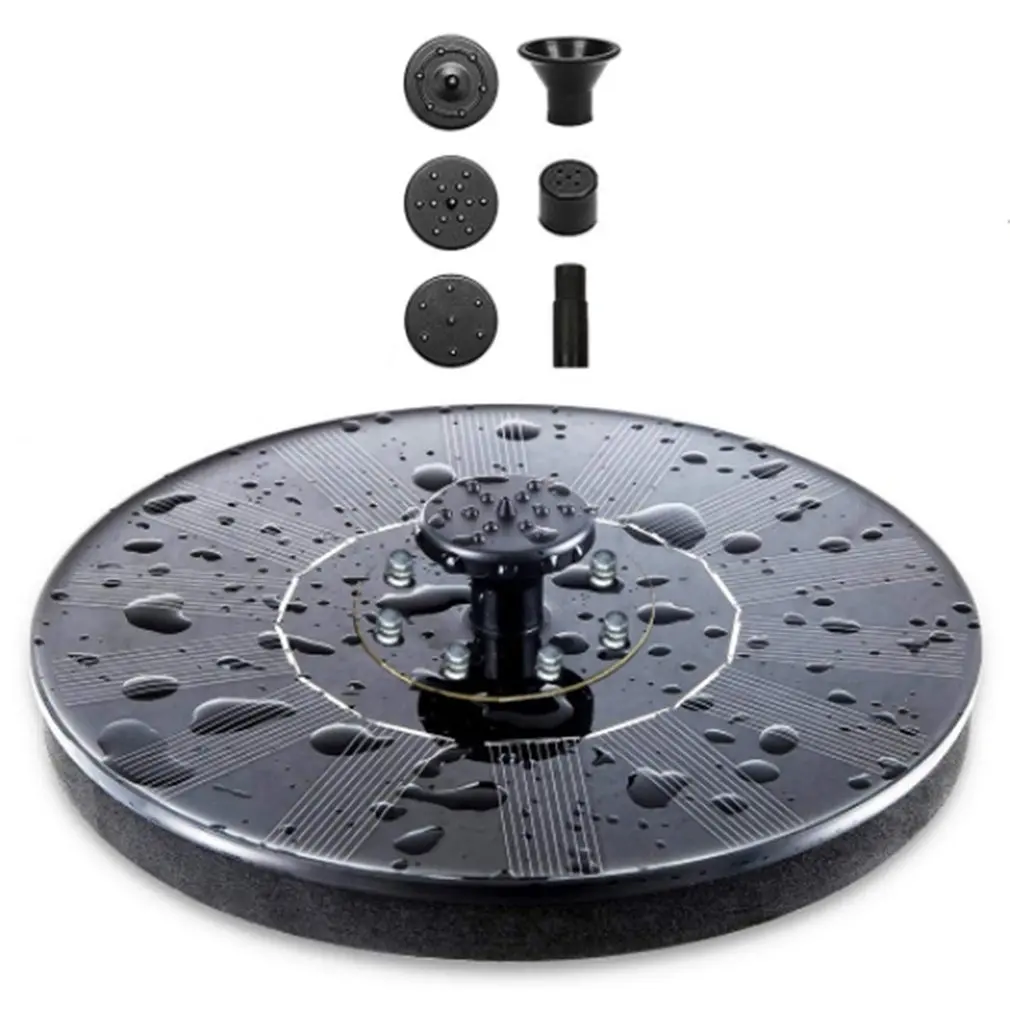 

18CM Solar high Fountain Lamps IP68 Waterproof Pools Colorful 6 Lights Swimming Panel Powered Stable Floating Lamp Garden Decor