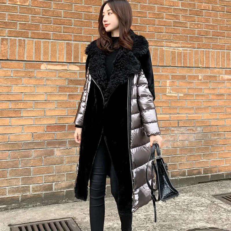 Пуховик женский зимний на белом утином пуху 2020 | Женская одежда