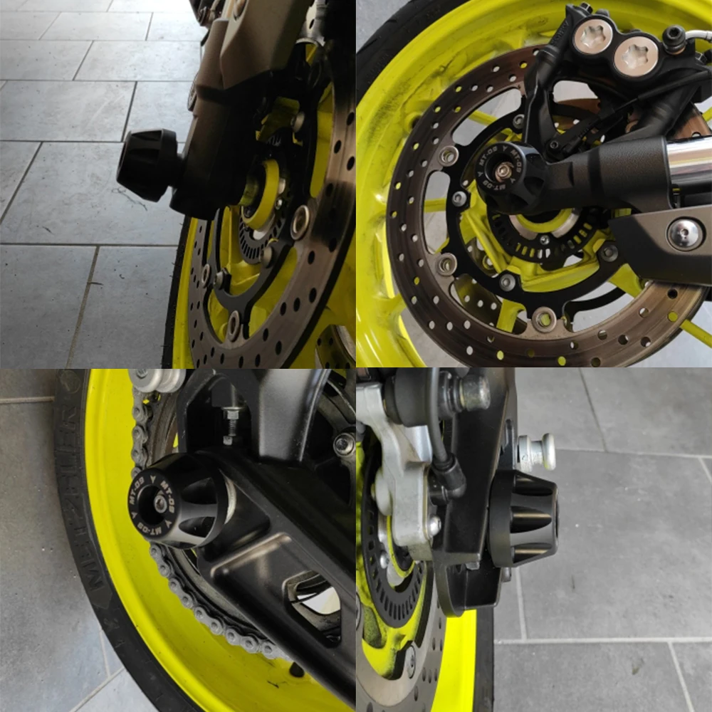 Для Yamaha MT-07 MT07 FZ07 2017 2018 2019 2020 Φ MT09 FZ09 Передние Задние ползунки оси вилки заднего